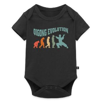 Qi-Gong Chigong Meditation Thai-Chi Evolution - Baby Premium short-sleeve bodysuit - black - Front