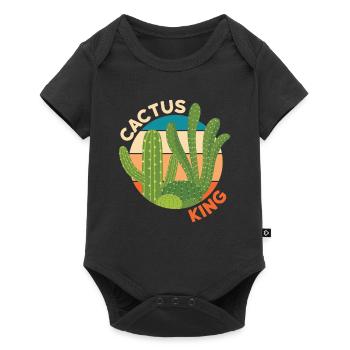 Cactus King Cactus Plant - Baby Premium short-sleeve bodysuit - black - Front