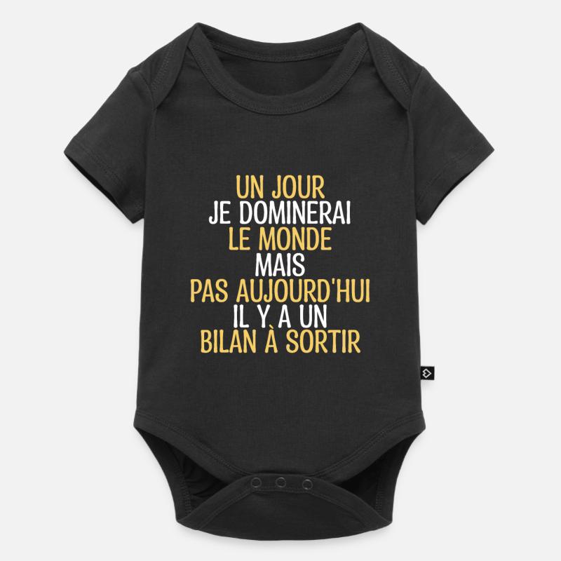 Comptable Comptabilité Calcul Métier Cadeau Humour - Body à manches courtes Premium Bébé - noir
