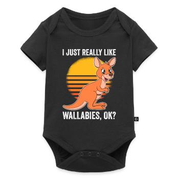 Wallaby Better Than Therapy - Baby Premium short-sleeve bodysuit - black - Front