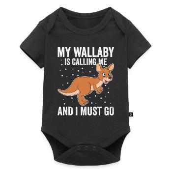 Wallaby Better Than Therapy - Baby Premium short-sleeve bodysuit - black - Front
