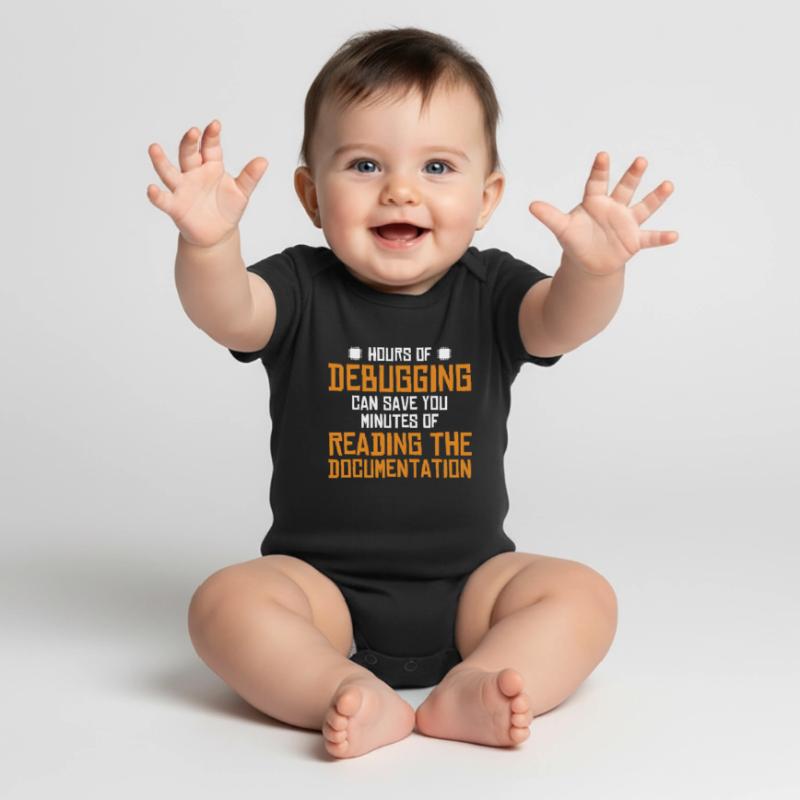 Hours Of Debugging Software Engineer Developer Baby Premium short-sleeve bodysuit
