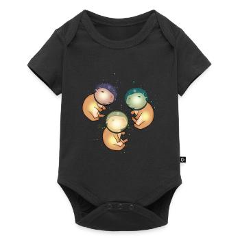 Capybara Gift Astronaut Space Capybara - Baby Premium short-sleeve bodysuit - black - Front