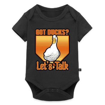 Ducks - Got Ducks Let's Talk - Baby Premium short-sleeve bodysuit - black - Front