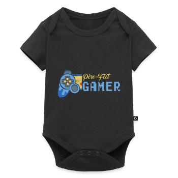 Père-fect papa fête des pères gamer jeux-vidéos - Body à manches courtes Premium Bébé - noir - Devant