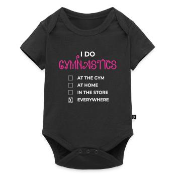 I Do Gymnastic Gymnastics Gymnastics Turner - Baby Premium short-sleeve bodysuit - black - Front