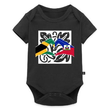 Haiti Haitian Jamaica Combination I Gift - Baby Premium short-sleeve bodysuit - black - Front