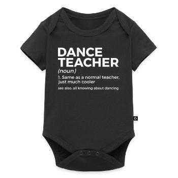 Dancing for dance teachers - Baby Premium short-sleeve bodysuit - black - Front