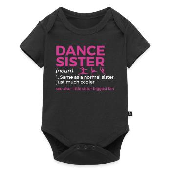 Dancing for dancers - Baby Premium short-sleeve bodysuit - black - Front