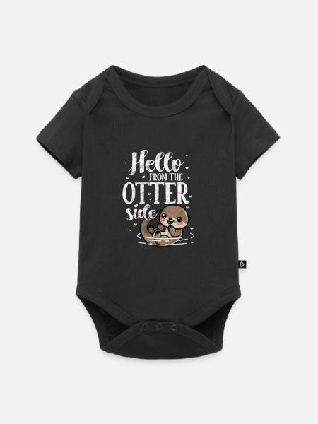 Otter - Baby Premium Kurzarmbody - Schwarz