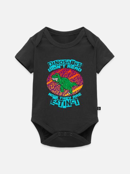 DINOSAUR 2 - Baby Premium Kurzarmbody - Schwarz