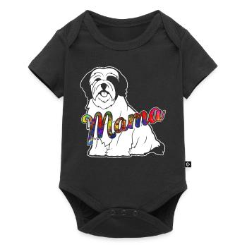 Lhasa Apso Lhasa Apso Mama - Baby Premium short-sleeve bodysuit - black - Front
