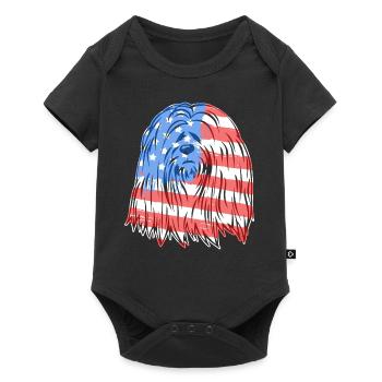 Lhasa Apso Lhasa Apso Flag - Baby Premium short-sleeve bodysuit - black - Front