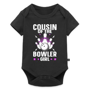 Cousin de la Bowler Girl - Body à manches courtes Premium Bébé - noir - Devant