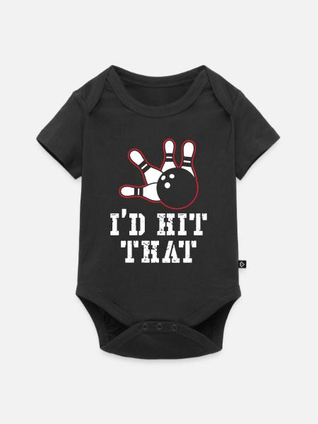 J’avais frappé ce design de bowling - Body à manches courtes Premium Bébé - noir