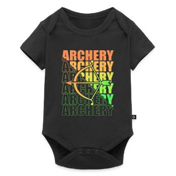 Archery Archer Archery Bow - Baby Premium short-sleeve bodysuit - black - Front