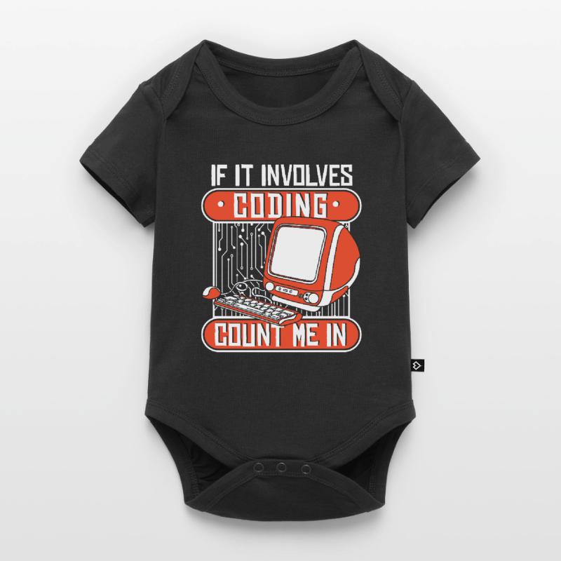 If It Involves Coding Count Me In Developer Baby Premium Kurzarmbody