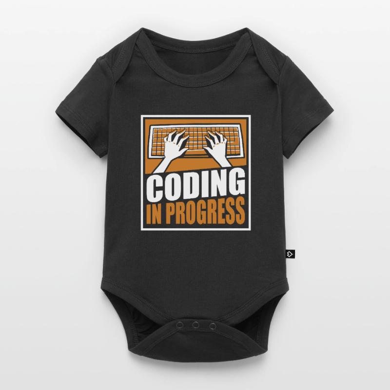 Coding In Progress Software Engineer Developer Baby Premium short-sleeve bodysuit