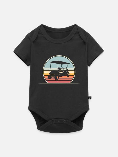 Golf Golfer - Baby Premium Kurzarmbody - Schwarz