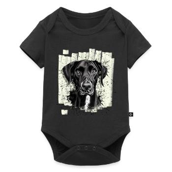 Chien Dogue Dogue Noir - Body à manches courtes Premium Bébé - noir - Devant