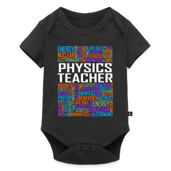 Physics Teacher Words - Baby Premium short-sleeve bodysuit - black - Front
