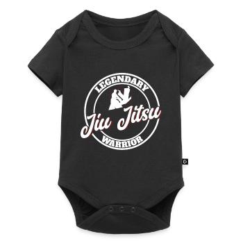 Brazilian Jiu Jitsu MMA Bjj Hugger - Baby Premium Kurzarmbody - Schwarz - Vorne