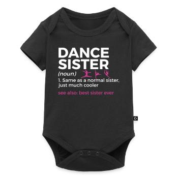 Dancing for dancers - Baby Premium short-sleeve bodysuit - black - Front