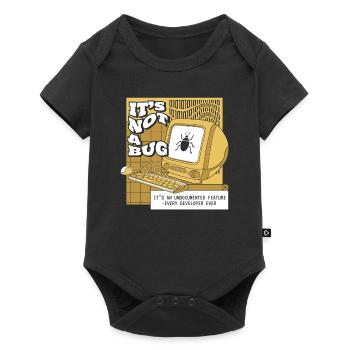 It's Not A Bug Undocumented Feature Developer - Baby Premium Kurzarmbody - Schwarz - Vorne