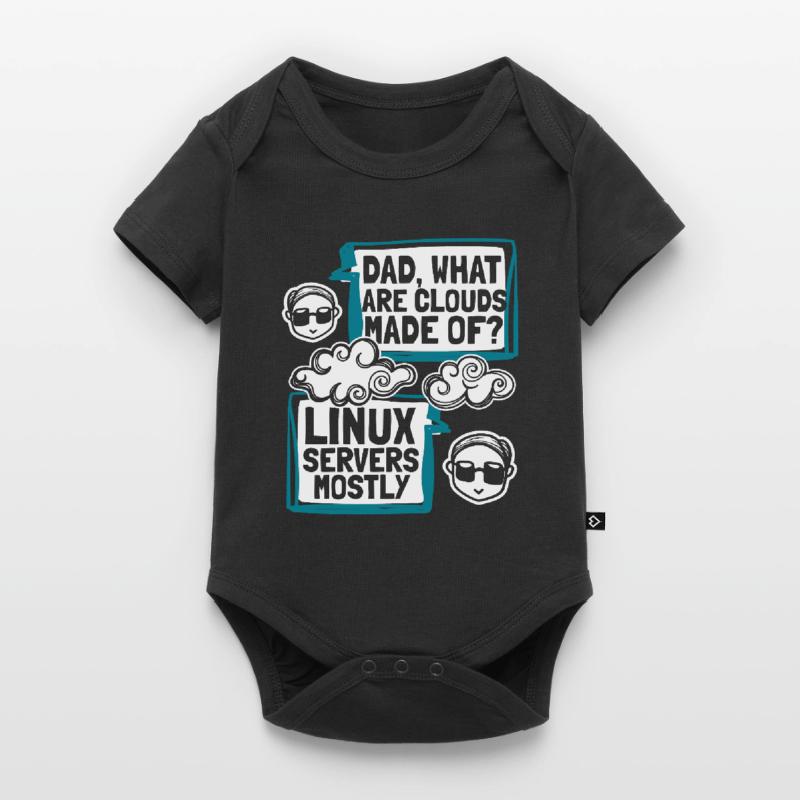 Dad What Are Clouds Made Of Developer Coder Baby Premium short-sleeve bodysuit