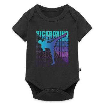 Kickboxer Martial Arts Kickboxing Kickboxen - Baby Premium Kurzarmbody - Schwarz - Vorne