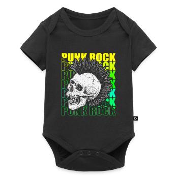 Punk Rock Pogo Anarchie Punks Punk Rocker Punk - Body à manches courtes Premium Bébé - noir - Devant