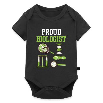 Proud Biologist Biology Biology Teacher - Baby Premium short-sleeve bodysuit - black - Front