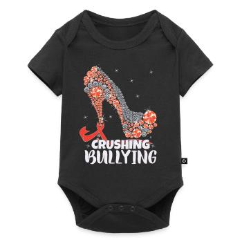 Anti-Mobbing-Tag der Einheit von Frauen - Baby Premium Kurzarmbody - Schwarz - Vorne