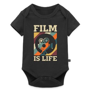 Filmmaking Film Is Life Retro Director Filmmaker - Baby Premium short-sleeve bodysuit - black - Front