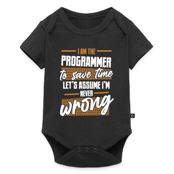 Programmer Let's Assume I'm Never Wrong Coder - Baby Premium short-sleeve bodysuit - black - Front