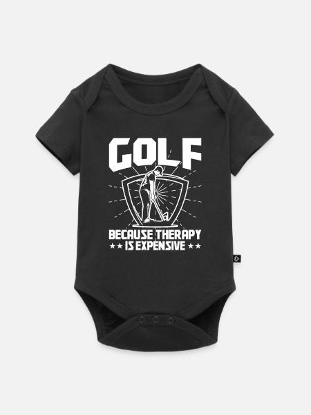 Perfect Golfing Design - Baby Premium Kurzarmbody - Schwarz