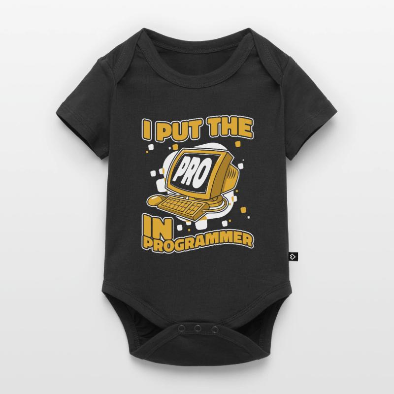 I Put The Pro In Programmer Developer Coder Baby Premium short-sleeve bodysuit