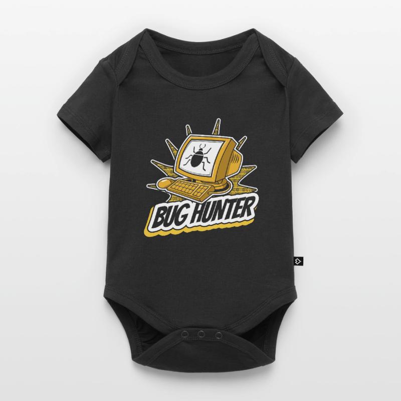 Bug Hunter Software Engineer Developer Coder Baby Premium short-sleeve bodysuit