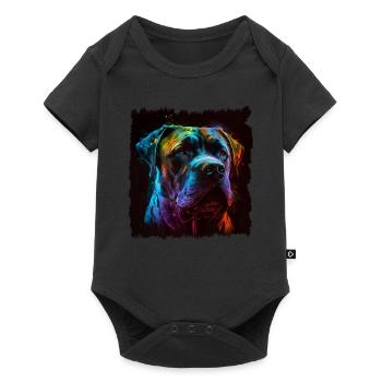 Cane Corso für einen Cane Corso Besitzer - Baby Premium Kurzarmbody - Schwarz - Vorne