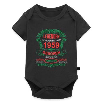 Legenden wurden im Jahr 1959 geboren - Baby Premium Kurzarmbody - Schwarz - Vorne