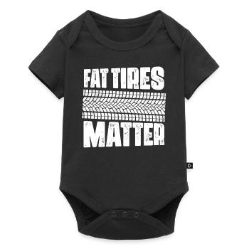 Fat Tires Matter Retro Classic Cars - Baby Premium short-sleeve bodysuit - black - Front