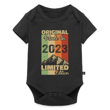 2023 Original limitierte Auflage von 2023 - Baby Premium Kurzarmbody - Schwarz - Vorne
