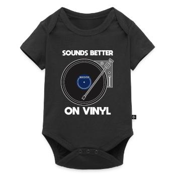 Sonne mieux sur le collectionneur de disques vinyles vinyles - Body à manches courtes Premium Bébé - noir - Devant