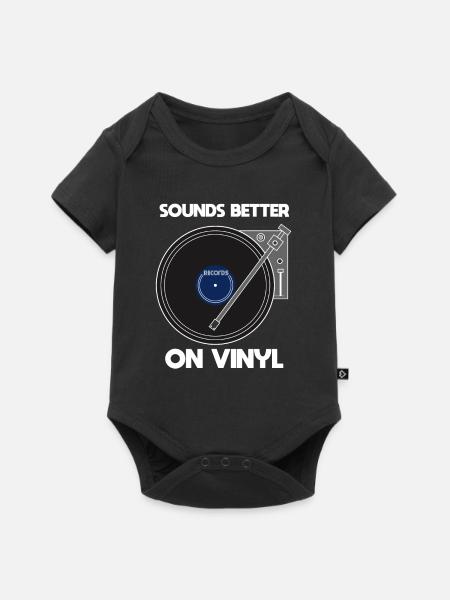 Sounds Better On Vinyl Vinyl Record Collector - Baby Premium Kurzarmbody - Schwarz
