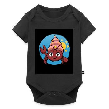 Hermit Crab Crab Seller - Baby Premium short-sleeve bodysuit - black - Front