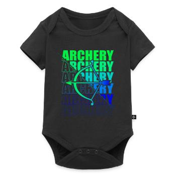 Archery Archer Archery Bow - Baby Premium short-sleeve bodysuit - black - Front