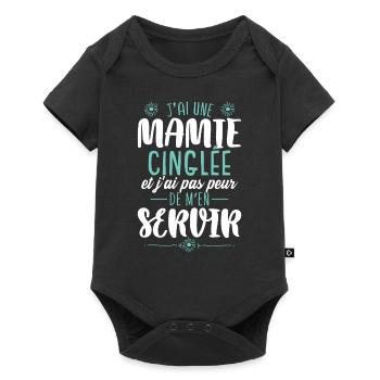 J'ai Une Mamie Cinglée - Body à manches courtes Premium Bébé - noir - Devant