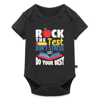 Rock The Test No stress, do your best Instructor - Baby Premium short-sleeve bodysuit - black - Front