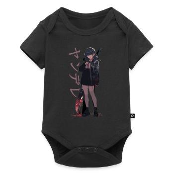 Gesugao Yandere Manga Anime Girl Character - Baby Premium short-sleeve bodysuit - black - Front
