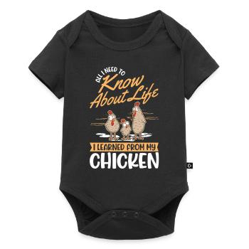 Chickens Chicken Breeding Chicken Farmer - Baby Premium short-sleeve bodysuit - black - Front